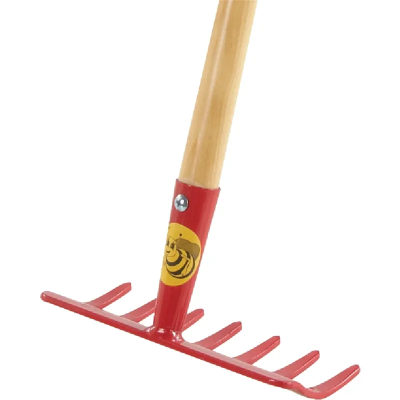 Rugg Buddy Bee 31 In. 7 Tine Steel Rake Wood Handle