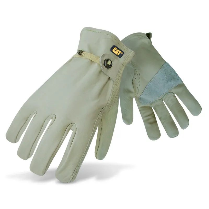 Grain Cowhide Leather Driver Gloves, Men‘s Large, Gunn Cut, Keystone Thumb, Tan
