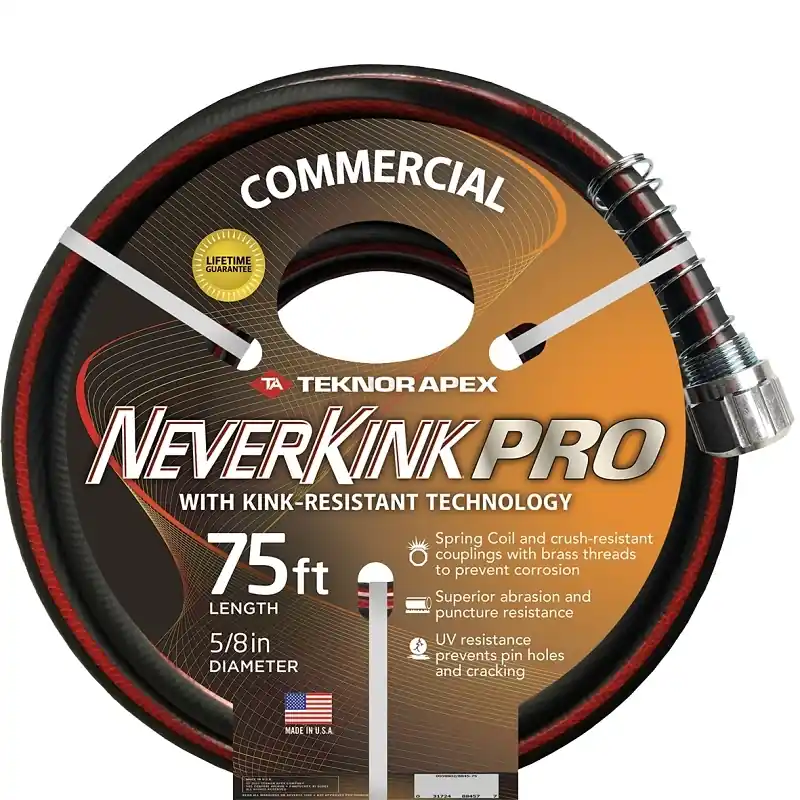 Pro Commercial Duty Water Hose, 5/8 In Diameter, 75 Ft Length, Model 8845-75