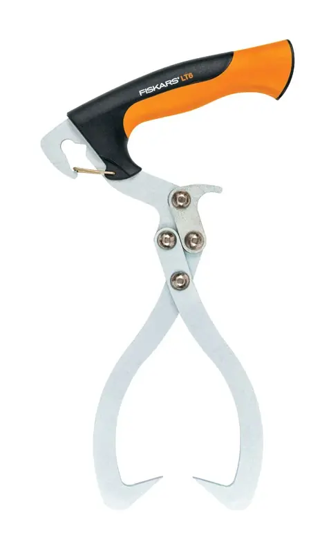 13 In. Steel Log Tongs With Fiberglass Handle For Easy Firewood Handling