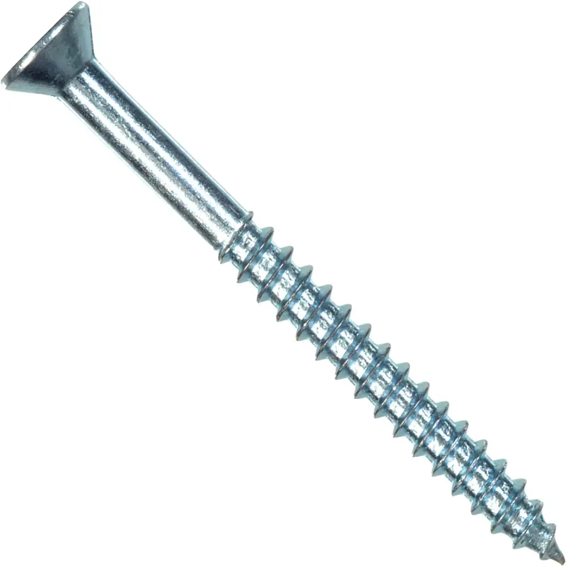 HILLMAN No. 6 X 2 In. L Phillips Zinc-Plated Coarse Wood Screws 100 Pk