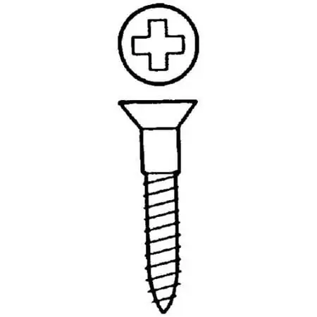 Fasteners No. 14 X 4" Steel Wood Screws - 100 Count Box