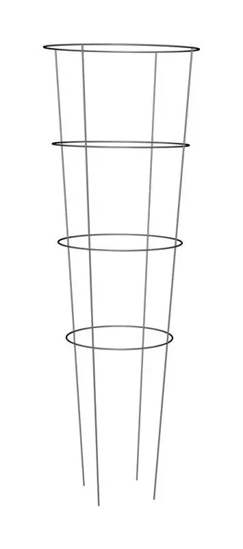 Panacea 54 In. H X 16 In. W Gray Steel Tomato Cage