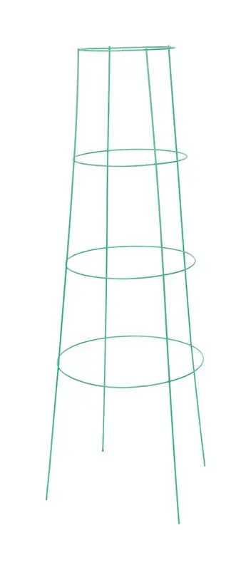 Inverted 42 In. H X 16 In. W Green Steel Tomato Cage - Durable Plant Support