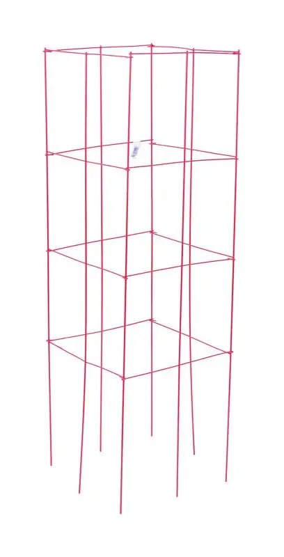 Panacea 46 In. H X 1 Ft. W X 12 In. D Red Steel Tomato Cage
