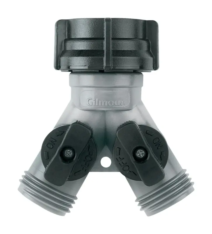 Dual Shut-Off Hose Y Connector, Polymer