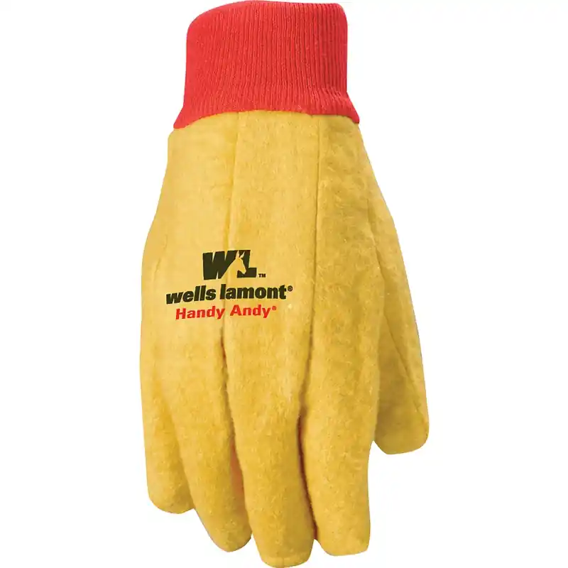 Men‘s Chore Gloves Red/yellow Xl Cotton/polyester Blend