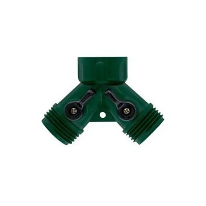 Drip Irrigation Hose Y, Dual Shut-Off, Plastic