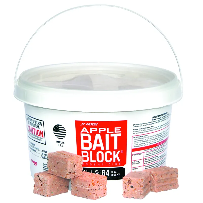 JT Eaton Toxic Apple-Flavored Bait Blocks For Mice And Rats 4 Lb 64 PK