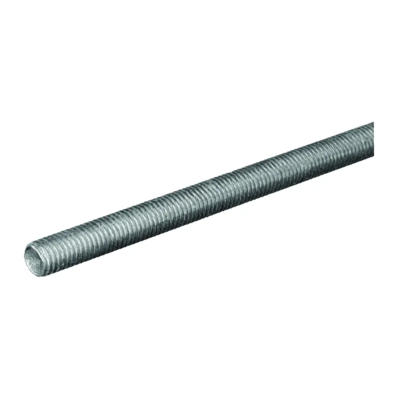 Threaded Rod, Zinc Plated Steel, 11 TPI, 5/8 X 24 In.