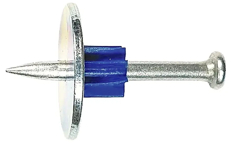 .300 In. Diameter X 1-1/2 In. Length Steel Flat Head Drive Pin With Washer