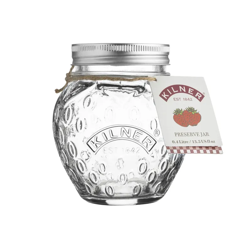 Kilner Strawberry Regular Mouth Preserve Jar 13.5 Oz 1 Pk