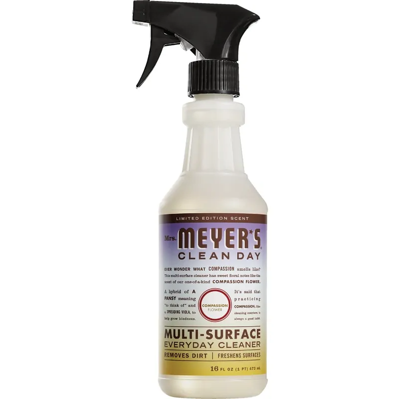 Mrs. Meyer‘s Clean Day Compassion Flower Scent Multi-Surface Cleaner Liquid Spray 16 Oz