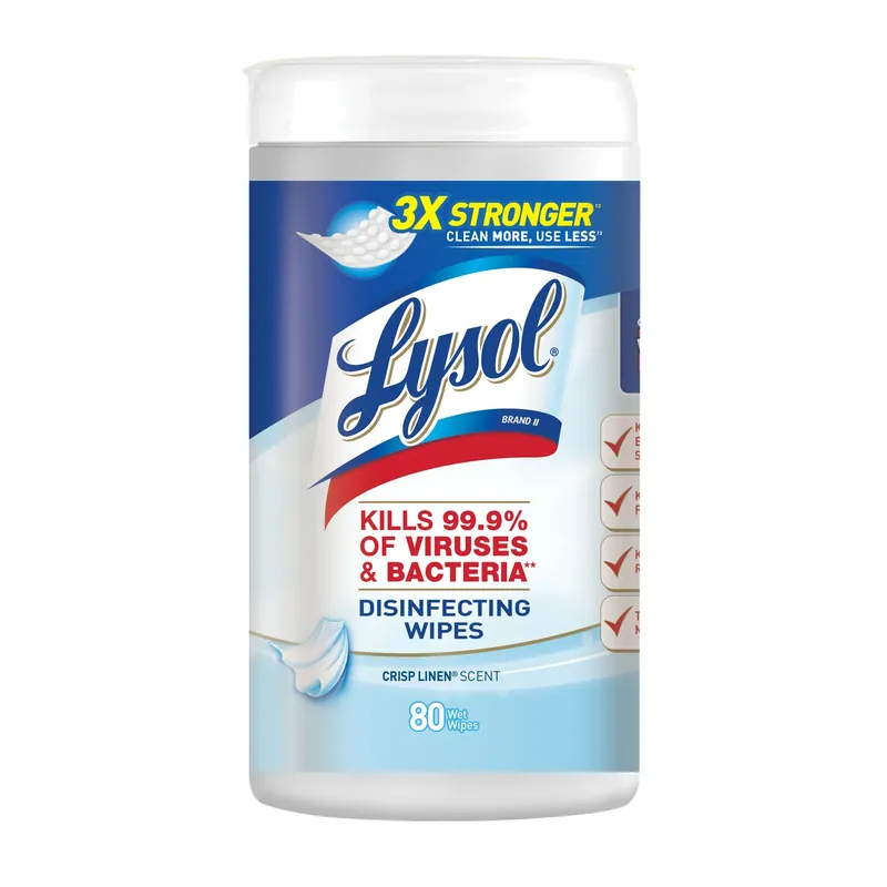 Lysol Fiber Weave Disinfecting Wipes 80 Pk