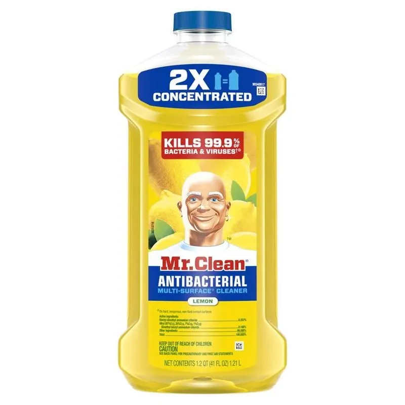 Mr Clean 2X Concentrated Lemon All-Purpose Cleaner – 41 Oz Liquid Formula