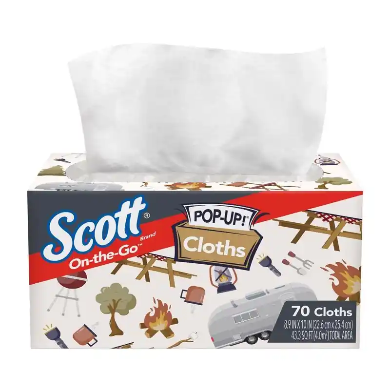 Scott On-the-Go Cleaning Cloth 9 In. W X 10 In. L 70 Ct 1 Pk