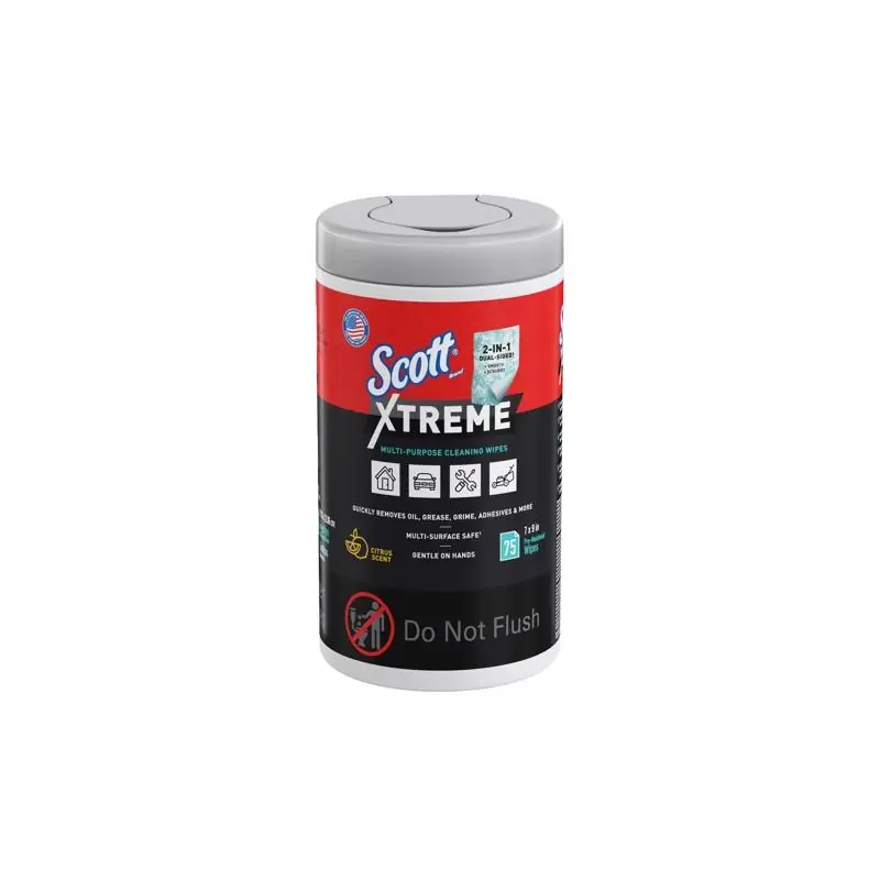Scott Xtreme Cleaning Wipes 7 In. W X 9 In. L 75 Wipes 1 Pk