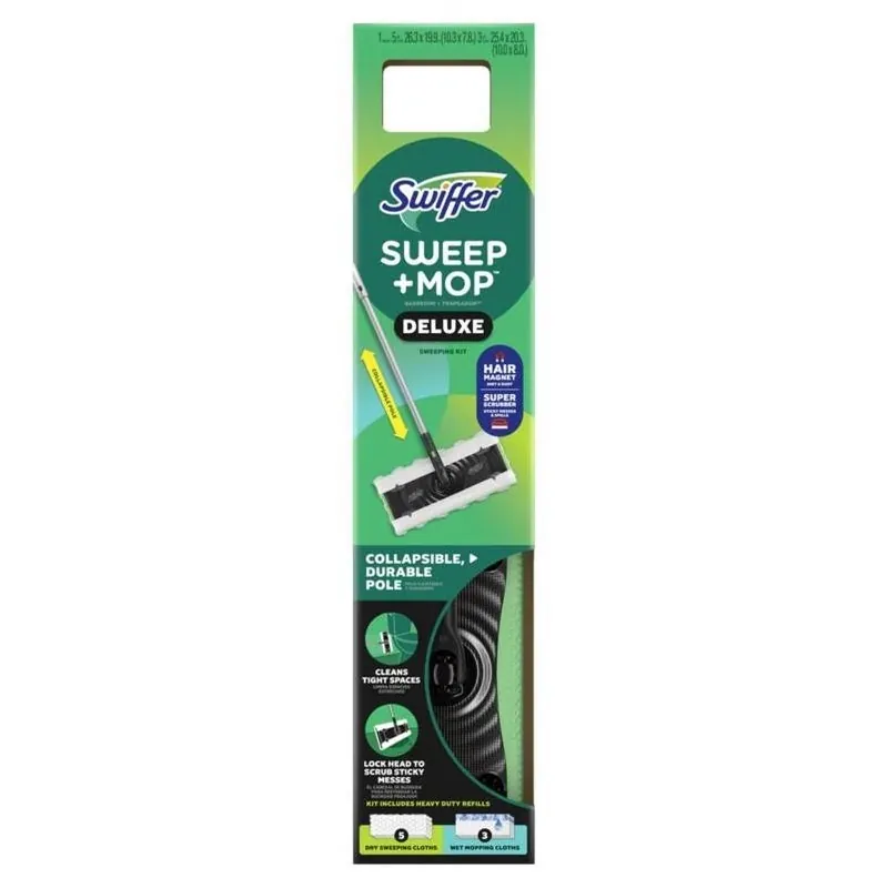 Swiffer Deluxe 10‑Inch Wet Mop Kit – Heavy‑Duty Floor Cleaner For Home & Business