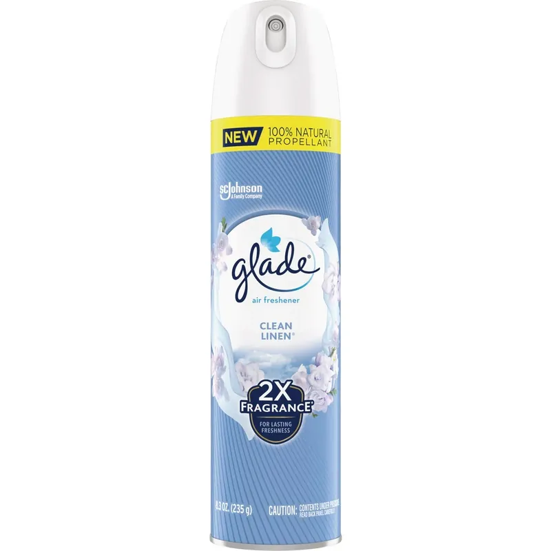 Glade Clean Linen Scent Air Freshener 8.3 Oz Aerosol 1 Pk