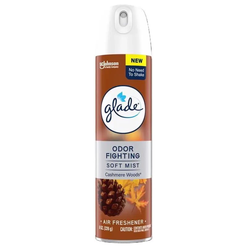 Glade Cashmere Woods Scent Air Freshener Spray 8 Oz Aerosol