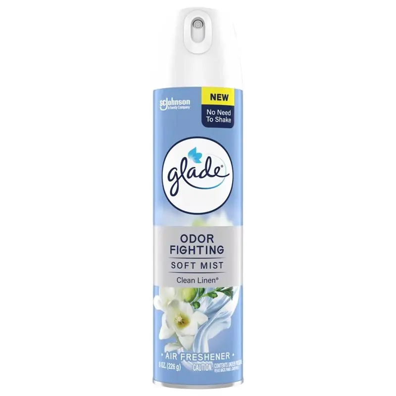 Glade Clean Linen Scent Air Freshener Spray 8 Oz Aerosol