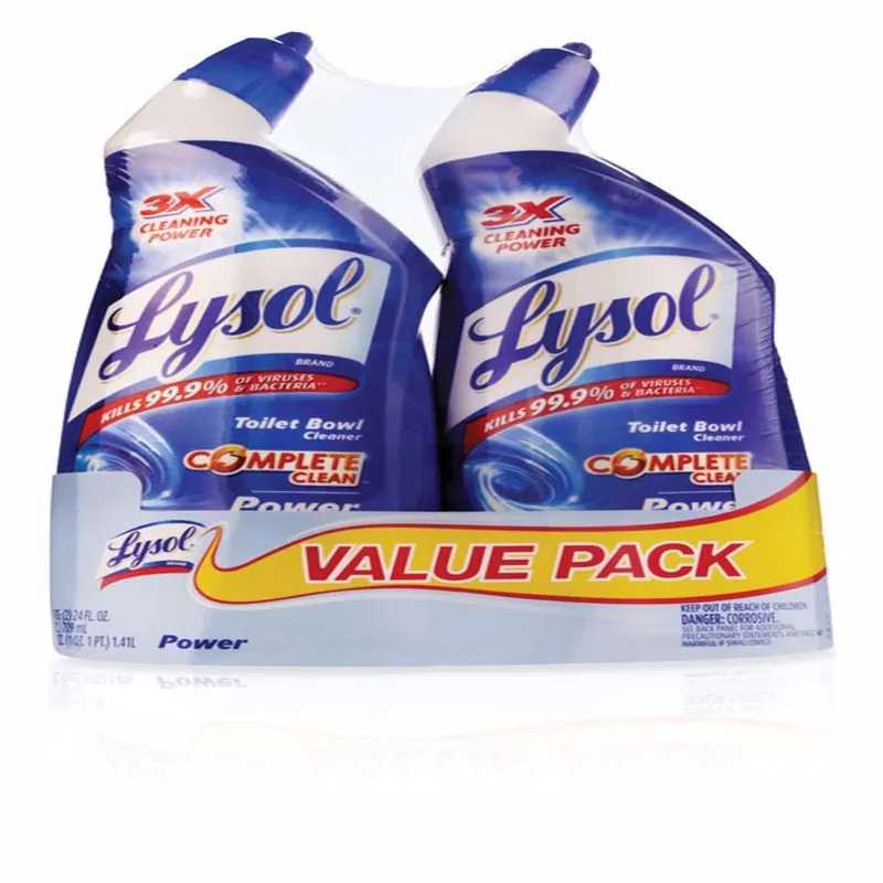 Lysol Complete Clean No Scent Toilet Bowl Cleaner 24 Oz Gel