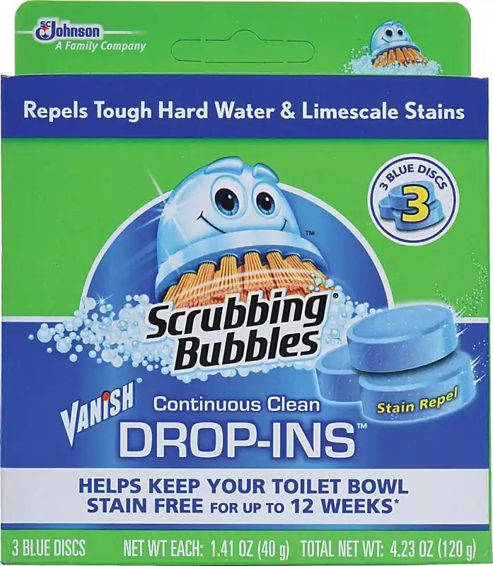 Scrubbing Bubbles Drop-Ins No Scent Toilet Bowl Cleaner 4.23 Oz Tablet