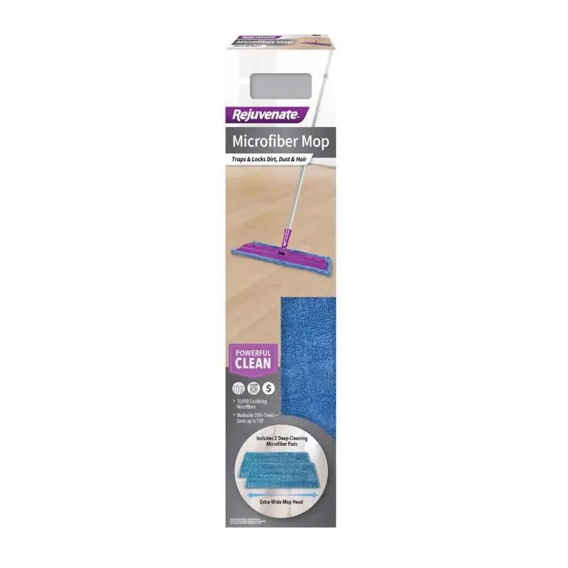 Rejuvenate Microfiber Floor Mop Kit With 16 In. Flat Head