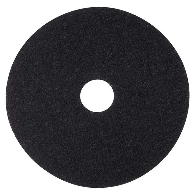 3M 17 In. D Non-Woven Natural/Polyester Fiber Floor Pad Disc Black
