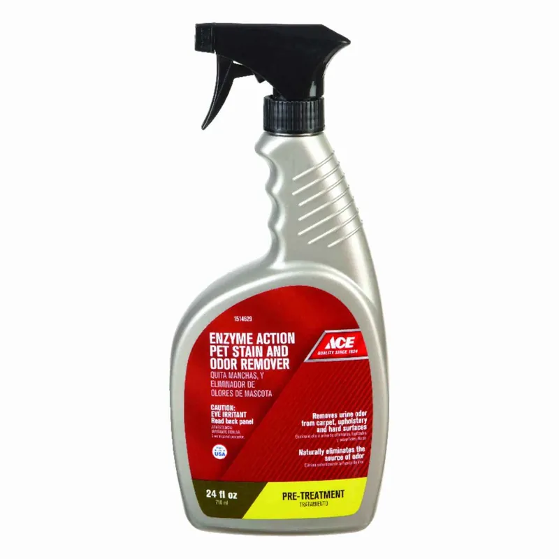 No Scent Pet Stain And Odor Remover 24 Oz Liquid - Trigger Spray For Carpets & Upholstery