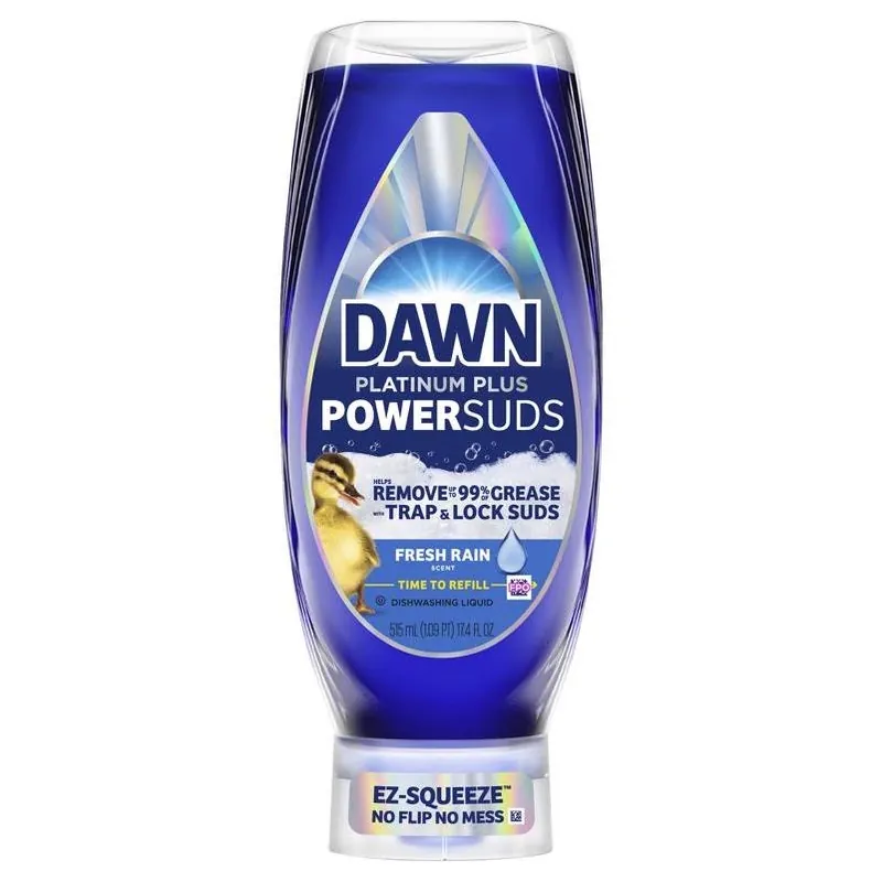 Dawn PowerSuds Fresh Scent Concentrated Dish Soap – 17.4 Oz Eco‑Friendly Grease Cleaner