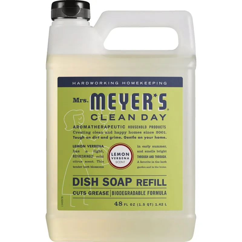 Mrs. Meyer‘s Clean Day Lemon Verbena Scent Liquid Dish Soap Refill 48 Oz 1 Pk