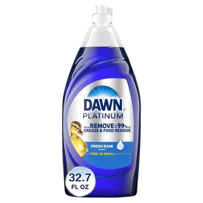 Dawn Platinum Refreshing Rain Dish Soap – 32.7 oz Eco‑Friendly Clean