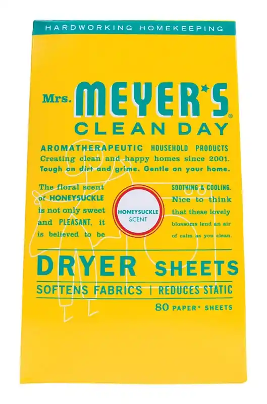 Mrs. Meyer‘s Clean Day Honeysuckle Scent Fabric Softener Sheets 80 Oz 80 Pk