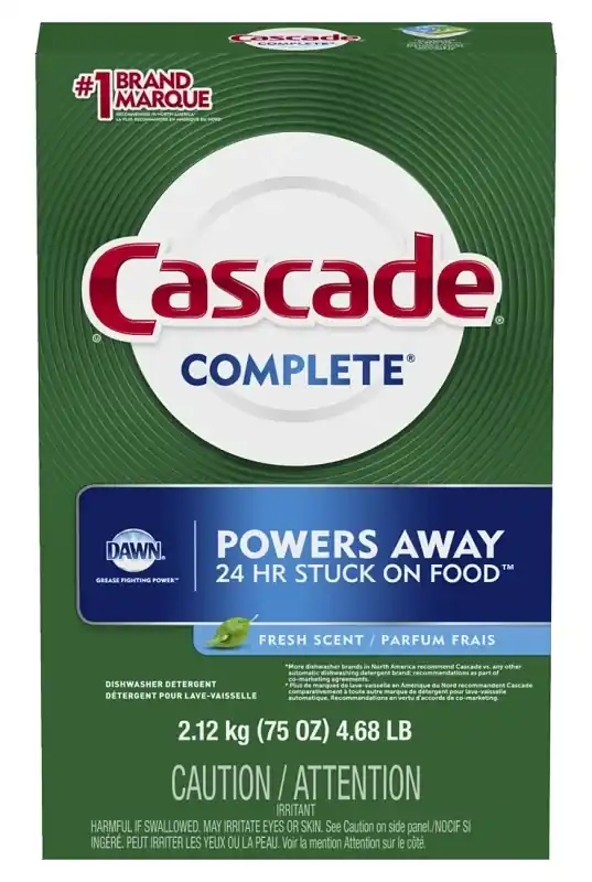 Complete Dishwasher Detergent Powder, Fresh Scent, 75 Oz. Box