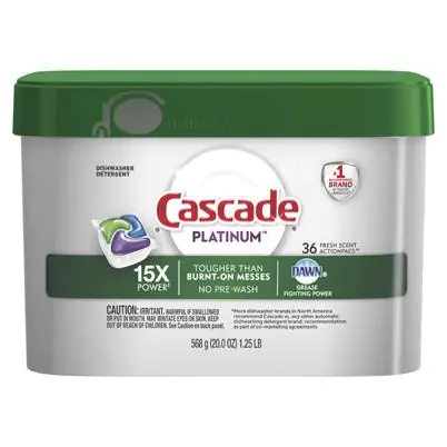 Platinum ActionPacs Dishwasher Detergent Pods, Fresh Scent, 34-Ct. Tub