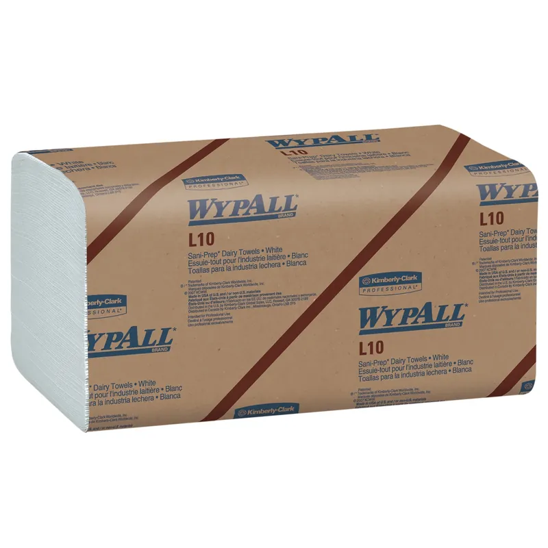 L10 SANI-PREP Dairy Towels, Banded, 1-Ply, 10 1/2 X 9 3/10, 200/Pk, 12 Pk/Carton