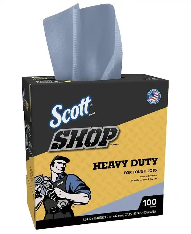 Scott Non-Woven Fibers Shop Towels 16.8 In. W X 8.34 In. L 100 Sheet 1 Pk