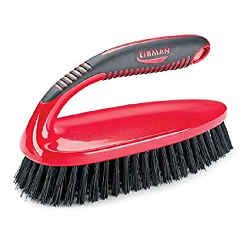 Big Scrub Brush 567 - 3.5" Wide, 8" Long, Ergonomic Rubber Grip Handle