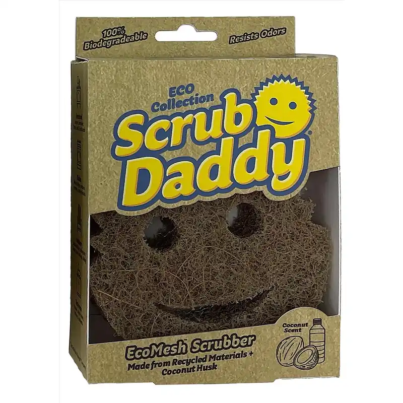 Scrub Daddy CocoMesh Scrubber Medium Duty Scrubber Sponge For Kitchen 6 In. L 2 Pk
