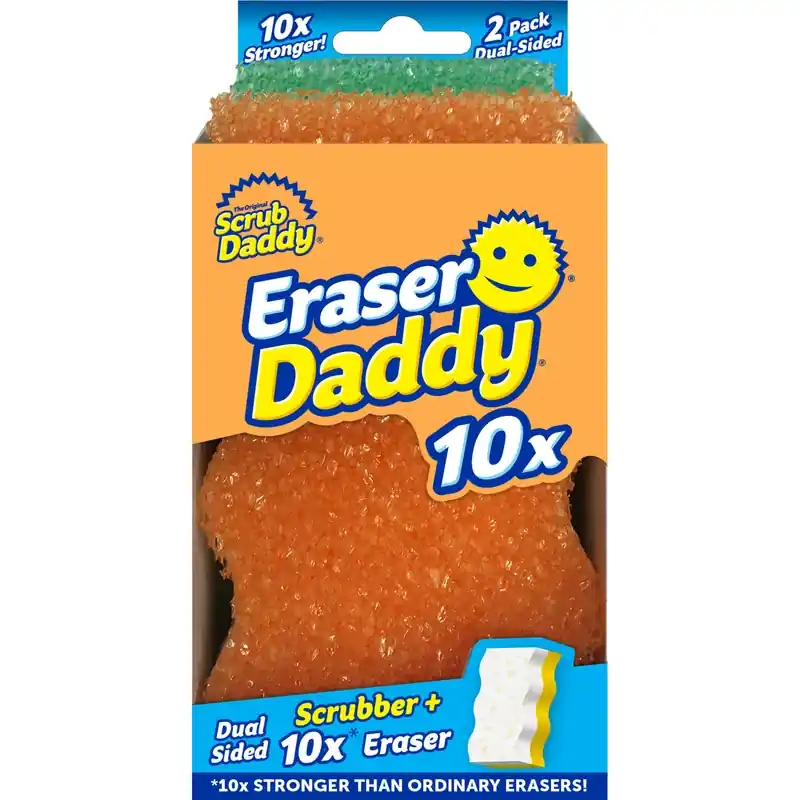 Scrub Daddy Eraser Daddy Heavy Duty Eraser Sponge For Bath And Tile 6.4 In. L 2 Pk