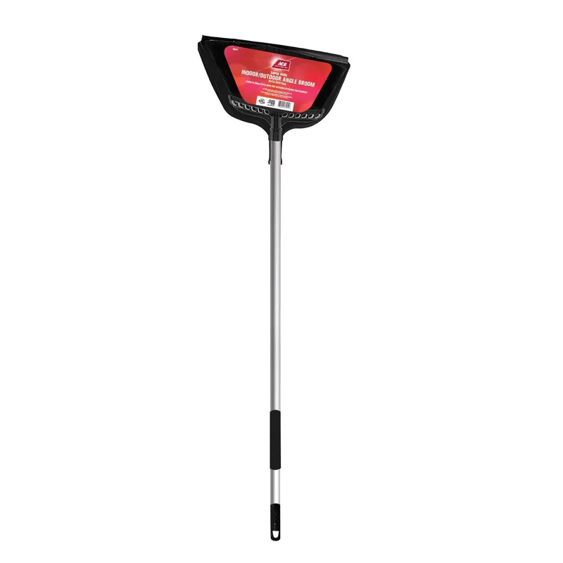 15 Inch Wide Stiff Fiber Broom With Heavy-duty Dustpan For Outdoor Cleaning