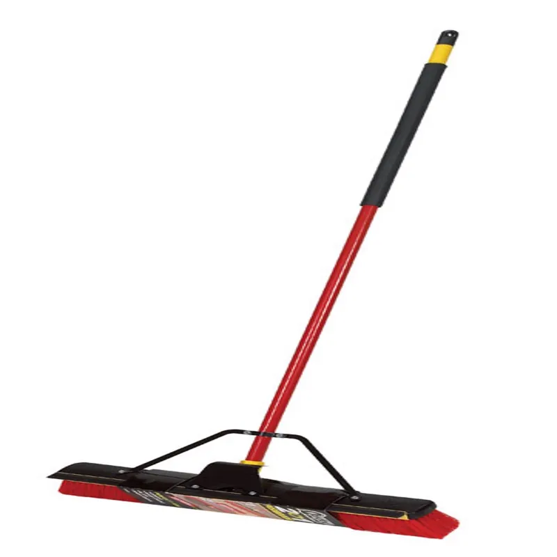 2-In-1 Pushbroom & Squeegee With Brace