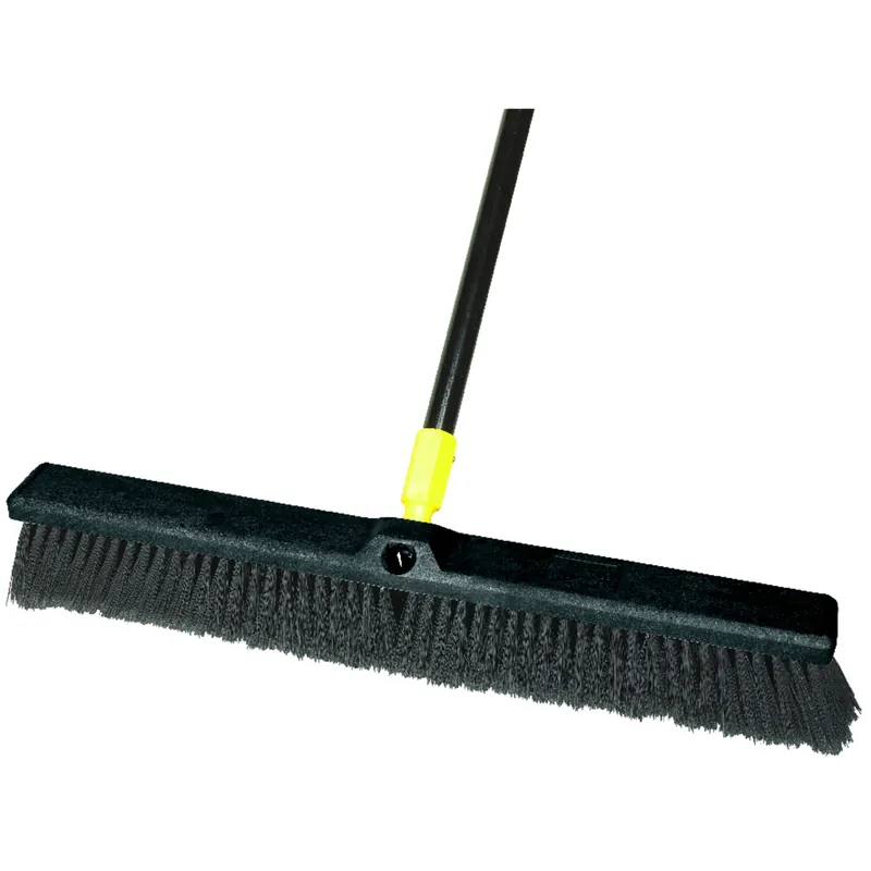Synthetic 24 In. Smooth Surface Push Broom With 60 In. Handle