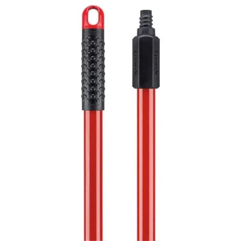 60 Inch Steel Handle With Threaded Tip - Durable Red Design