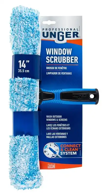 Professional 983920 Window Scrubber, 14 Inch Length With Plastic Head