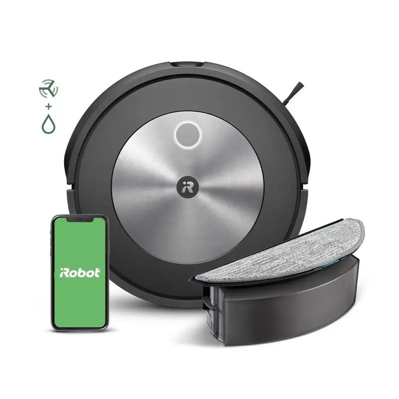 Bagless Cordless Wifi Connected Robotic Vacuum And Mop - Model J517020