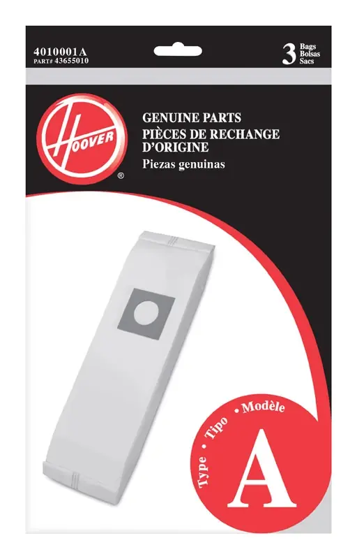 Hoover Vacuum Bag For Bag 3 Pk Type A