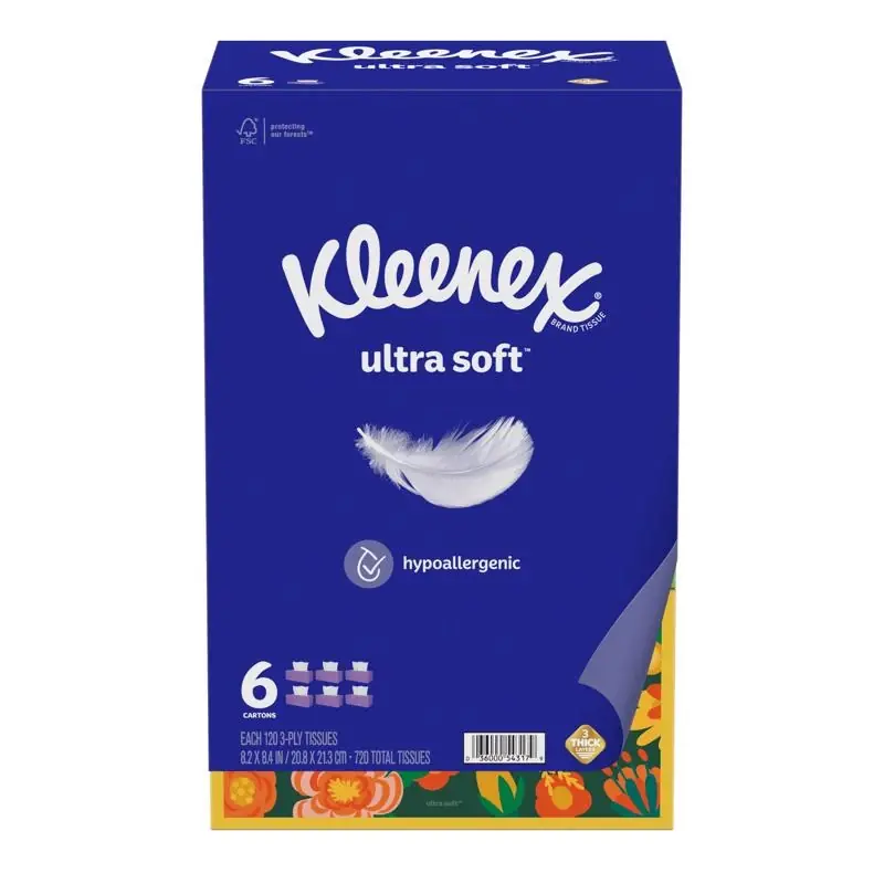 Kleenex Ultra Soft 120 Ct Facial Tissue