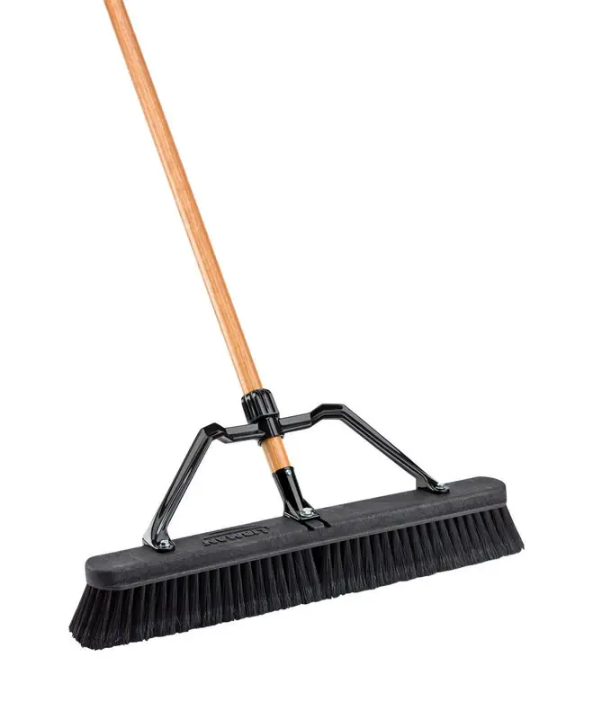 24 In. W. X 66 In. L. Wood Handle Smooth Surface Commercial Push Broom